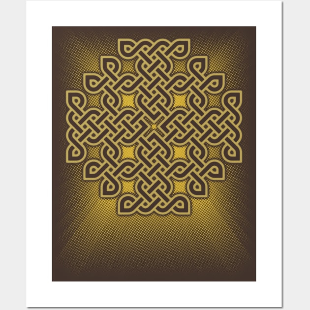 Celtic Knot Jerusalem Cross Wall Art by Ricardo77